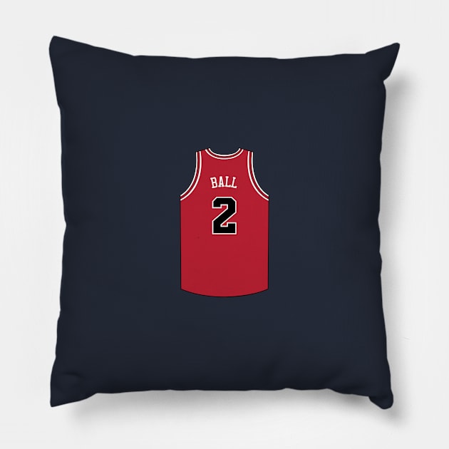 Lonzo Ball Chicago Jersey Qiangy Pillow by qiangdade