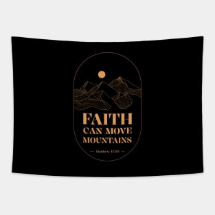 Faith can move mountains Tapestry