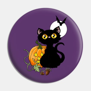 Hallows Eve Kitty Pin