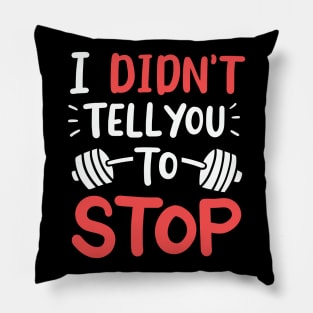 I Didn't Tell You To Stop Pillow