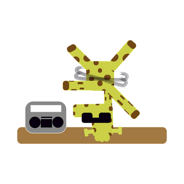 Giraffe Breakdancer by KDEE Services