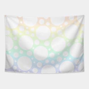 Pastel Rainbow with White Polka Dots (Lightest ) Tapestry