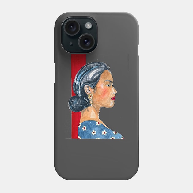 Lovely Lady Phone Case by The Art Aroma