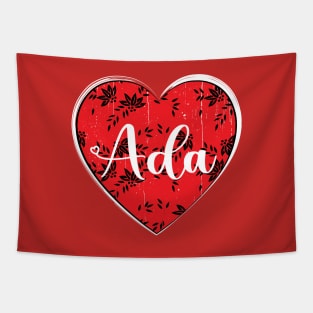 I Love Ada First Name I Heart Ada Tapestry