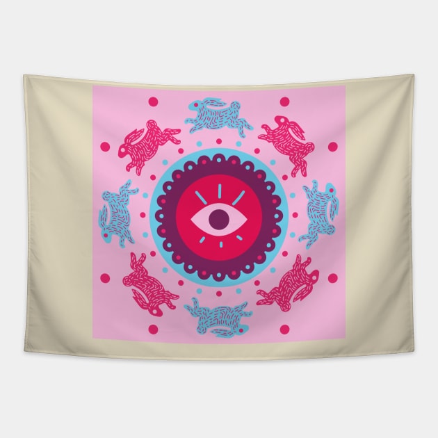 Not So Evil Eye Tapestry by Sultrix Designs