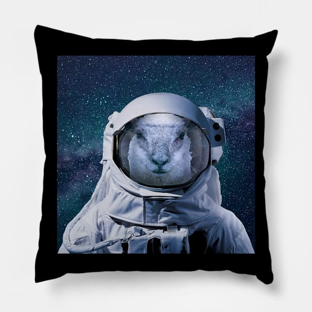 Spacey Sheep Pillow by valmirgashi