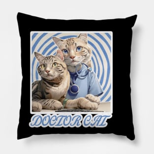 Doctor Cat Pillow