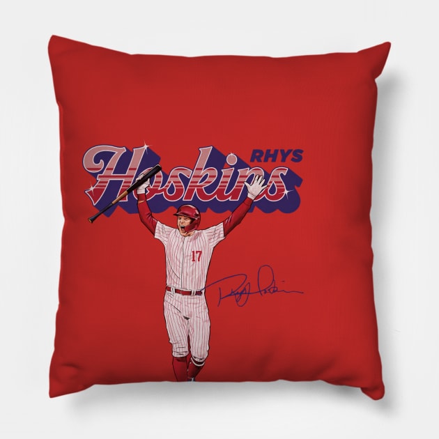 Rhys Hoskins Philadelphia Shine Pillow by ganisfarhan