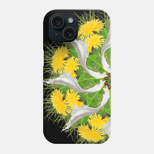 Yellow Summer Mandala Phone Case by burenkaUA