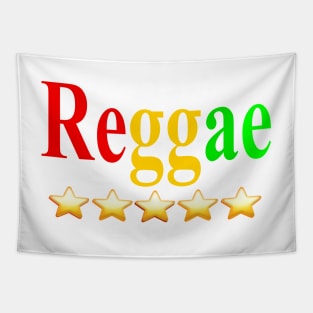 Reggae fan Jamaica five star rating Rasta colors Jamaican Reggae Music lover Tapestry