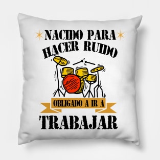 Drummer Regalo Música Baterista Nacido Para Tocar La Batería Camiseta Pillow