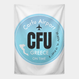 CFU Corfu Airport Tapestry