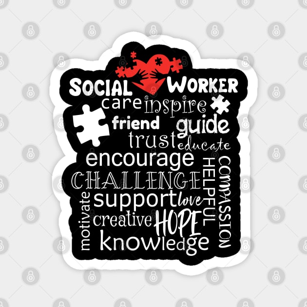 Awesome Social Worker Gift Product Graduation Social Work Design Magnet by Linco