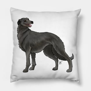 Dog - Scottish Deerhound - Black Pillow