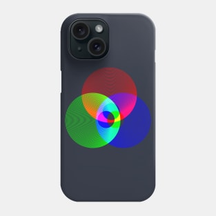 Red Green Blue Light Color Model with Repeat Lines Phone Case