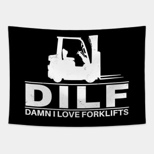 DILF - Damn I love forklifts Tapestry