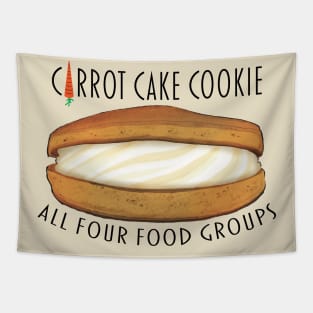 Carrot Cake Cookie - All 4 Food Groups Tapestry