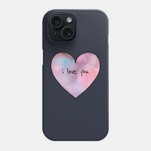 I Love You Heart Phone Case by faiiryliite