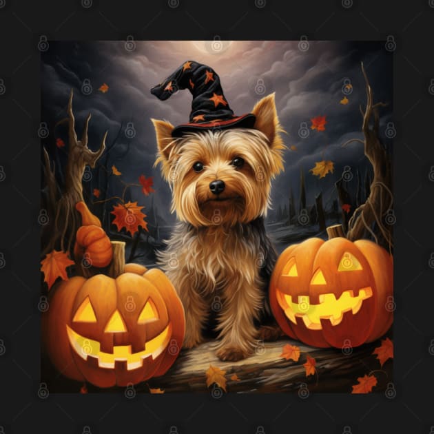 Australian Silky Terrier Halloween by NatashaCuteShop