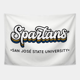 San José Spartans Cursive Tapestry