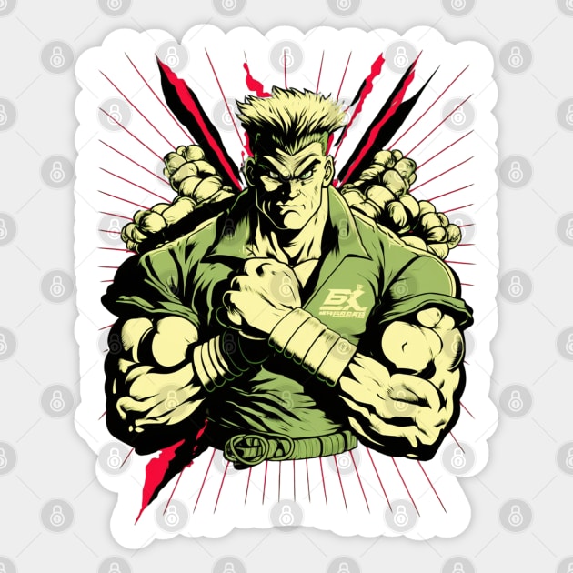 Guile Street Fighter 6 Sticker for Sale by Stylish-Geek