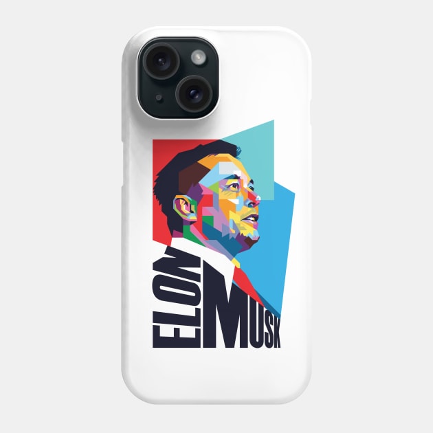 Elon Musk Pop Art Phone Case by Laksana Ardie Store
