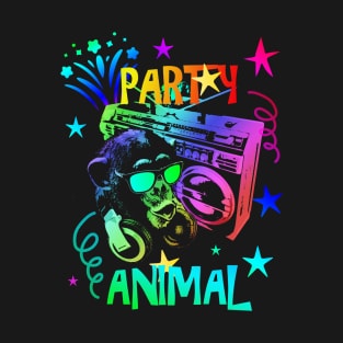 Monkey Boombox Party Animal T-Shirt