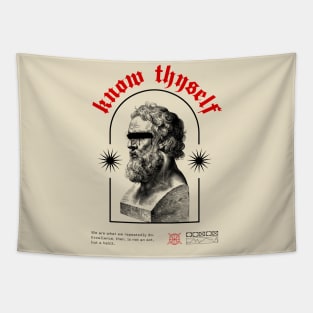 know thyself, philosophy streetwear Tapestry