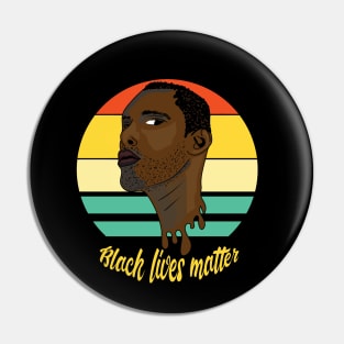 Black Lives Matter End Racism Stop Police Violence Pin