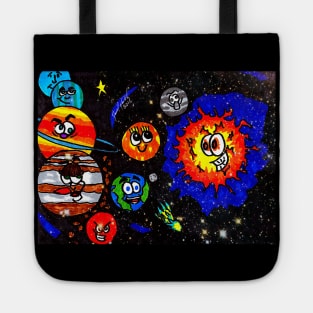 Smiling Solar System Tote