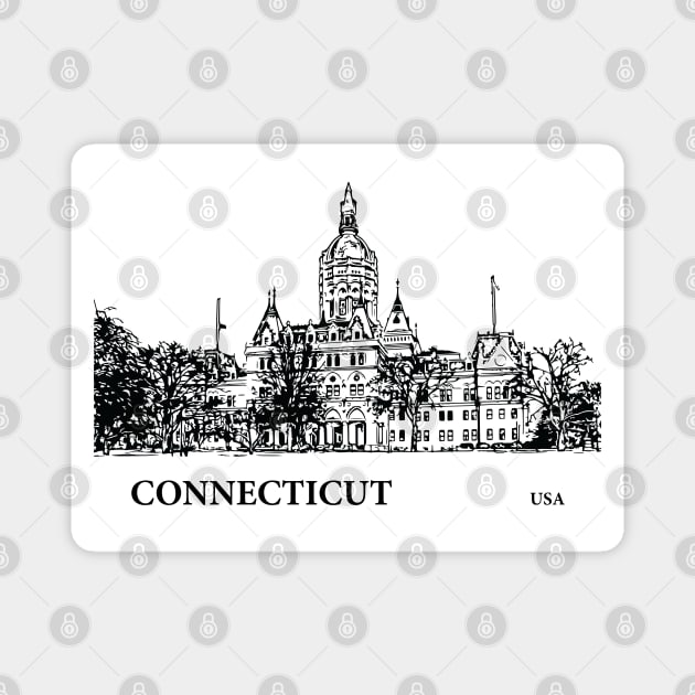 Connecticut State USA Magnet by Lakeric
