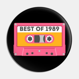 1989 Cassette Tape Pin