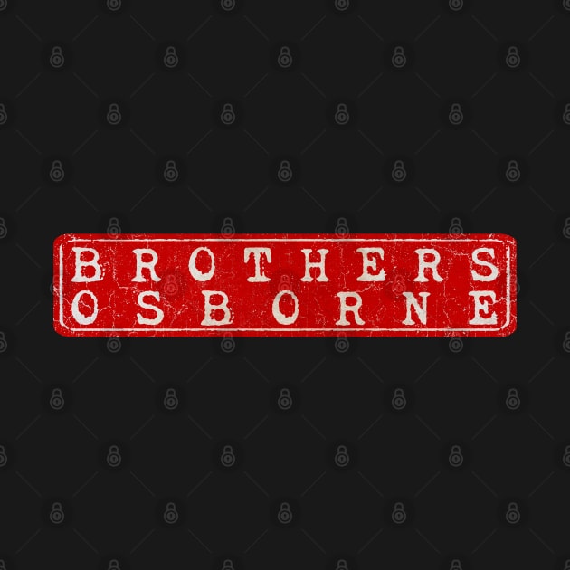 vintage retro plate Brothers Osborne by GXg.Smx