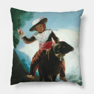 Boy on a Ram by Francisco Goya Pillow