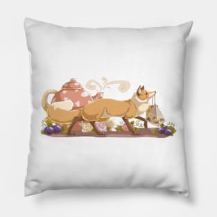 Tea fox Pillow