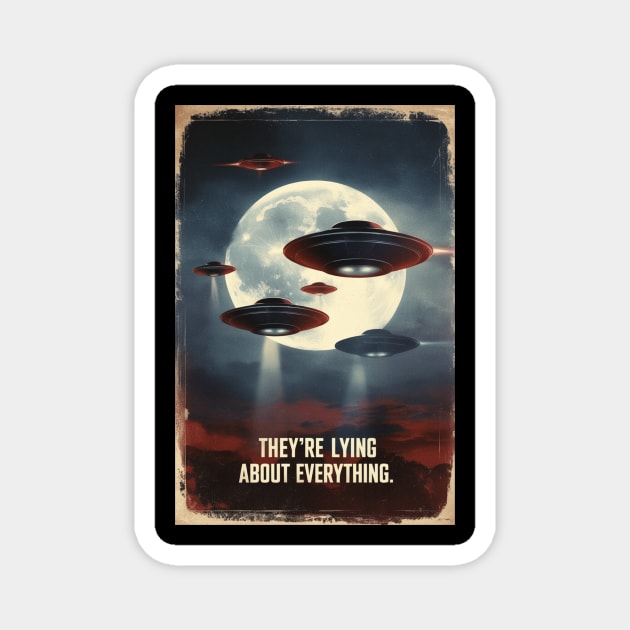 New Jersey Drones UFO Magnet by QuirkyQuest Creations