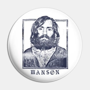 Charles Manson /// Vintage Look Punk Style Design Pin