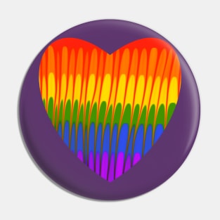 Rainbow Heart Pin