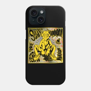 Dope Slluks character sitting and chilling illustration Phone Case