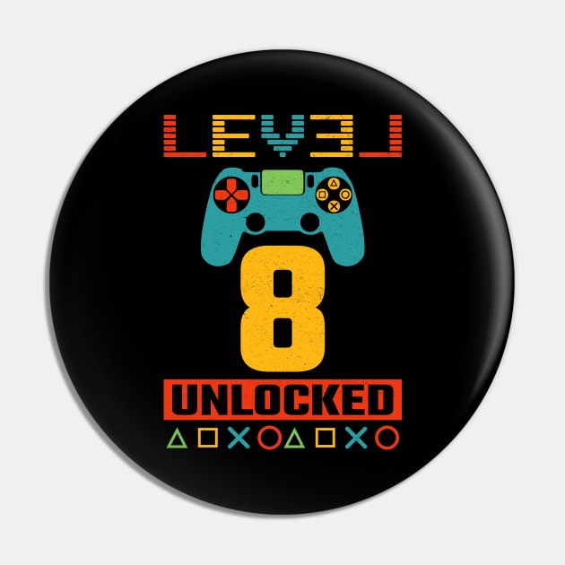 Level 8 Unlocked Pin by MZeeDesigns