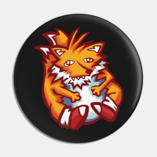 Two Tailed Fox Pin