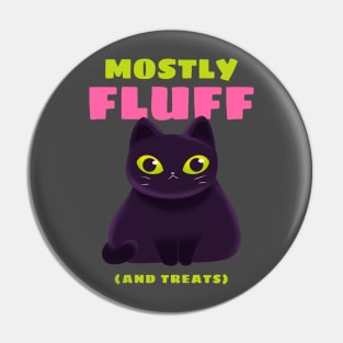 Mostly Fluff and Treats Chunky Cat Pin