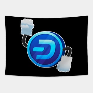 Dash Digital Cash - Dashy Jump Tapestry