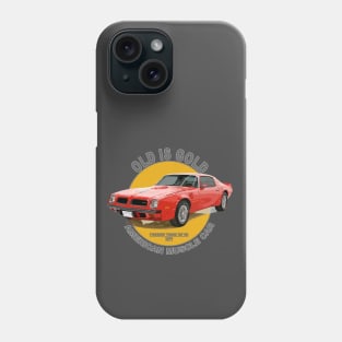 Firebird TransAm American Muscle Car 60s 70s Old is Gold Phone Case