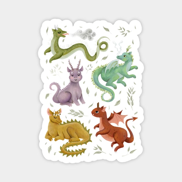 herb dragons Magnet by annyamarttinen