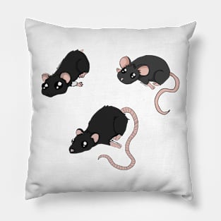 Black Rodent Bundle Pillow