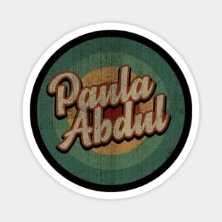 Circle Retro Vintage Paula Abdul Magnet