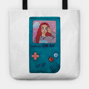 video game aesthetic 90s girl illustration Tote