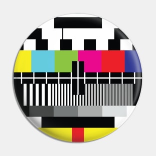 Old TV Test Card Pin