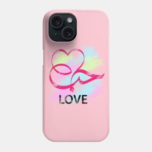 Love in Arabic calligraphy Phone Case